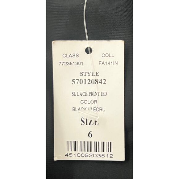 WHBM SLEEVELESS MIDI SLIMMING LAYERED BODYCON DRESS, WOMENS, 6, BLACK/WHITE FLOR - Picture 12 of 12